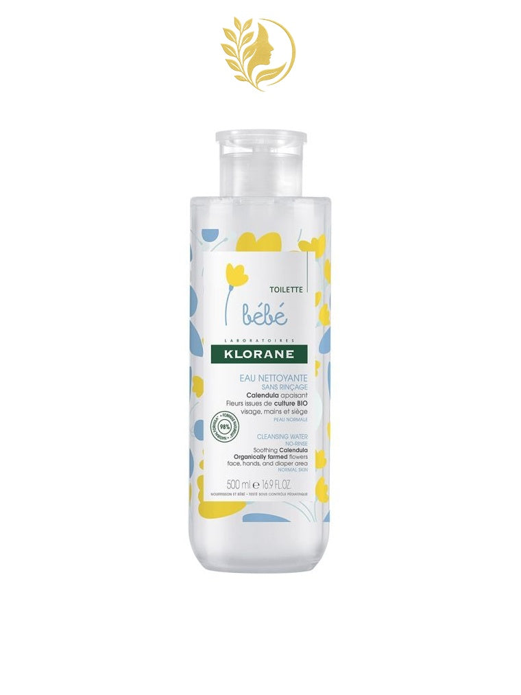 KLORANE BÉBÉ EAU NETTOYANTE SANS RINÇAGE - 500 ML -