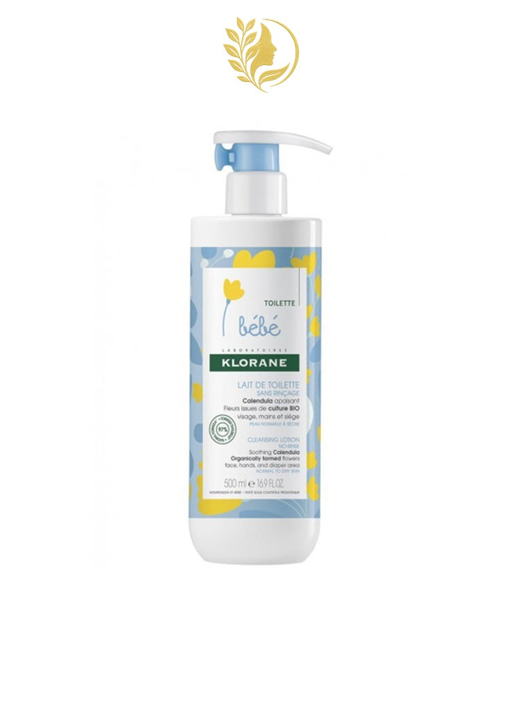 KLORANE BÉBÉ LAIT DE TOILETTE SANS RINÇAGE - 500 ML -