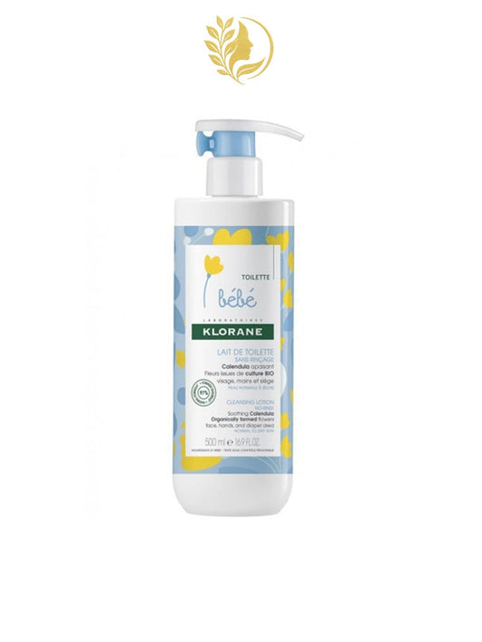 KLORANE BÉBÉ LAIT DE TOILETTE SANS RINÇAGE - 500 ML -