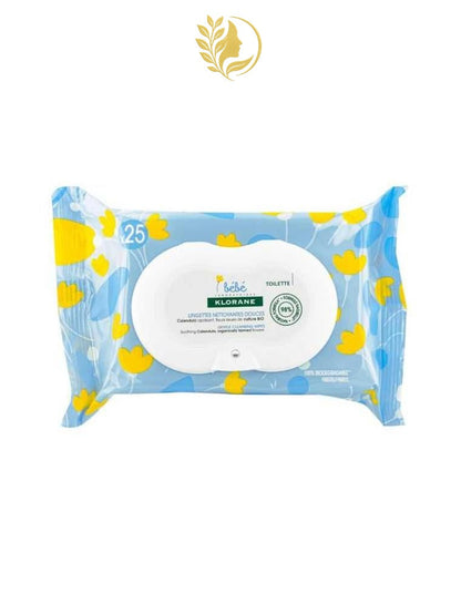 KLORANE BÉBÉ LINGETTES NETTOYANTES DOUCES - 25 & 70 LINGETTES -