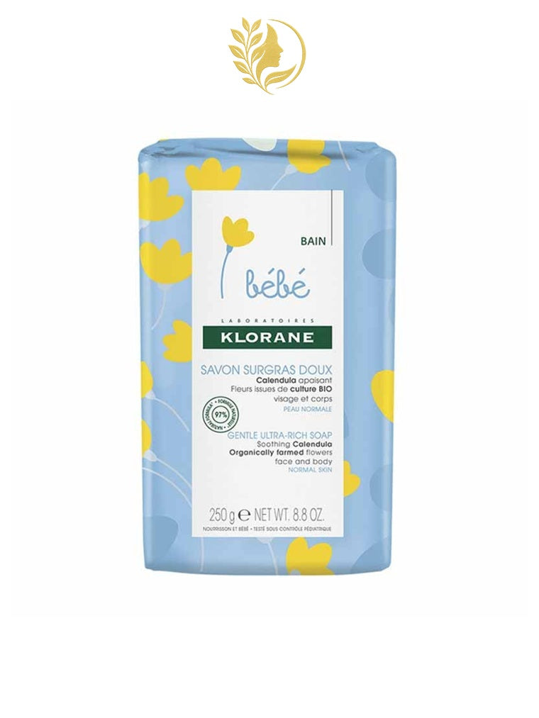 KLORANE BÉBÉ SAVON SURGRAS DOUX - 250 G -