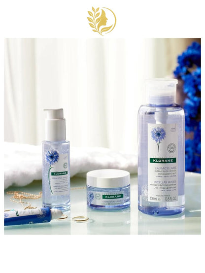 KLORANE EAU MICELLAIRE DÉMAQUILLANTE AU BLEUET BIO - 100 & 400 ML -