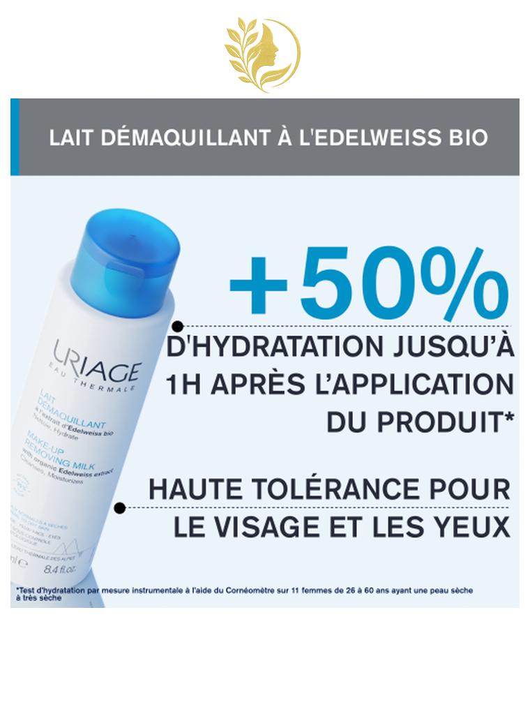 URIAGE LAIT DÉMAQUILLANT  NETTOIE, ADOUCIT - 250 ML -