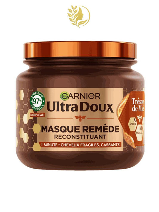 GARNIER ULTRA DOUX TRÉSORS DE MIEL MASQUE REMÈDE RECONSTITUANT - 340 ML -