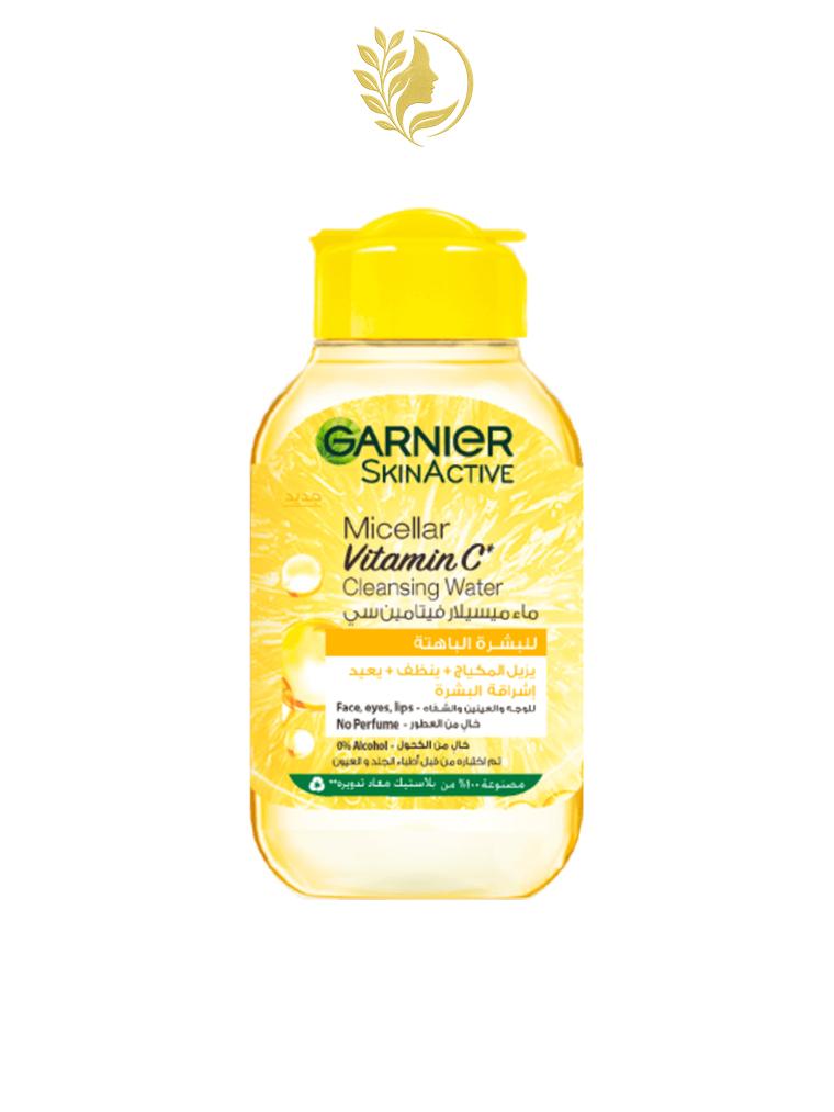 GARNIER SKIN ACTIVE EAU MICELLAIRE ILLUMINATRICE À LA VITAMINE C - 100 & 400 ML -