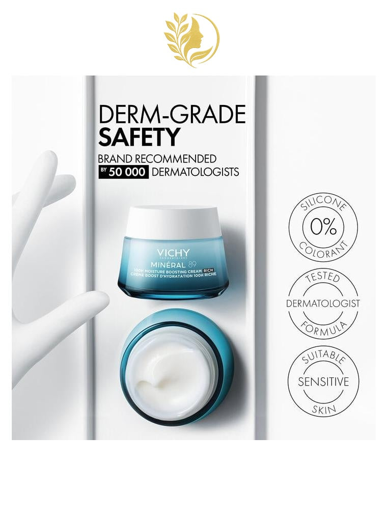 MINERAL 89 MINÉRAL 89 CRÈME HYDRATANTE 100H RICHE - 50 ML -