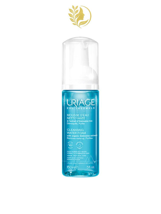 URIAGE MOUSSE D'EAU NETTOYANTE  DÉMAQUILLE, NETTOIE, ADOUCIT - 150 ML -