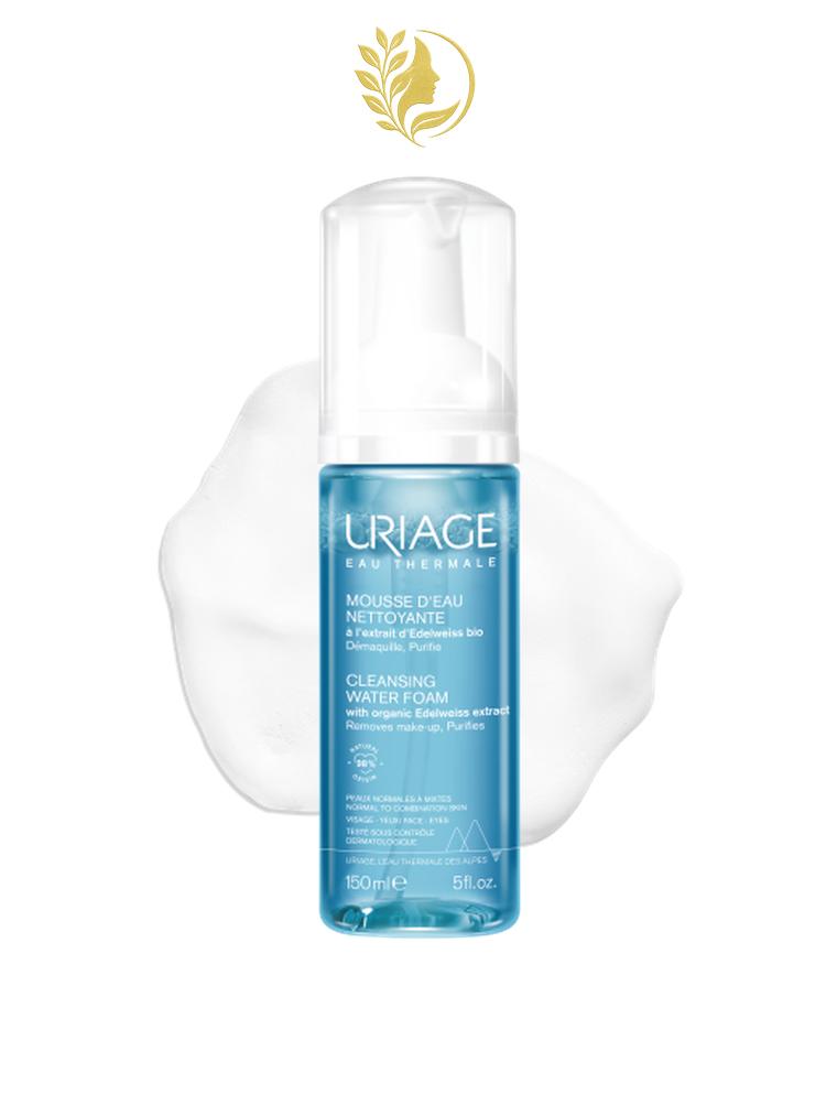 URIAGE MOUSSE D'EAU NETTOYANTE  DÉMAQUILLE, NETTOIE, ADOUCIT - 150 ML -