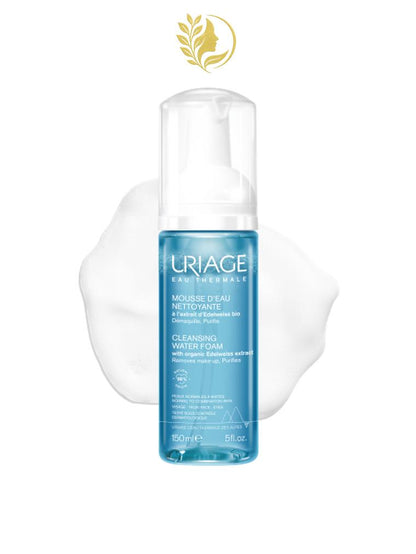 URIAGE MOUSSE D'EAU NETTOYANTE  DÉMAQUILLE, NETTOIE, ADOUCIT - 150 ML -
