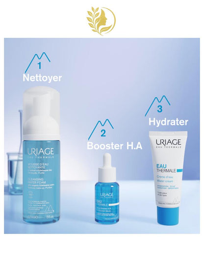 URIAGE MOUSSE D'EAU NETTOYANTE  DÉMAQUILLE, NETTOIE, ADOUCIT - 150 ML -