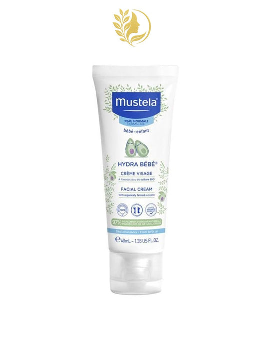 MUSTELA CRÈME VISAGE HYDRA BÉBÉ À L'AVOCAT BIO - 40 ML -