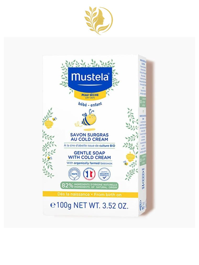 MUSTELA SAVON SURGRAS AU COLD CREAM À LA CIRE D'ABEILLE - 100 GR -