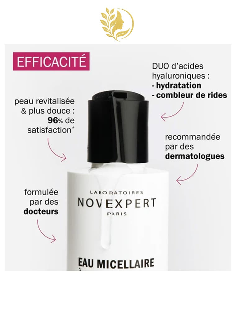 NOVEXPERT 2* EAU MICELLAIRE À L'ACIDE HYALURONIQUE - 200ML -