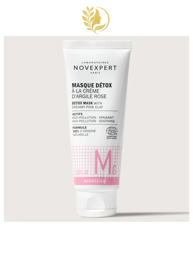 NOVEXPERT 3* MASQUE DÉTOX À LA CRÈME D'ARGILE ROSE - 75ML -