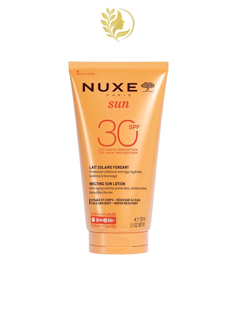 NUXE OFFRE SUN LAIT SOLAIRE FONDANT SPF 30 - 150 ML +SHAMPOING DOUCHE APRES SOLEIL 100 ML