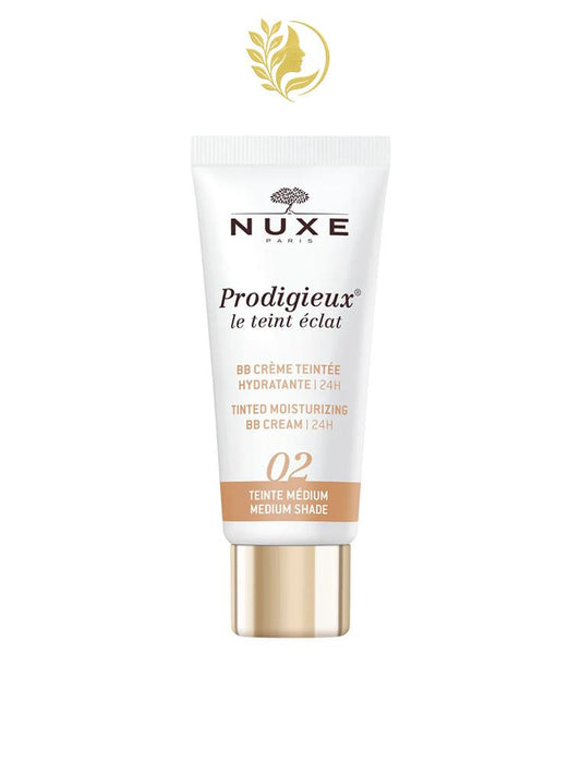 NUXE PRODIGIEUX LE TEINT ECLAT 02 BB CREME HYDRATANTE MEDIUM 30 ML