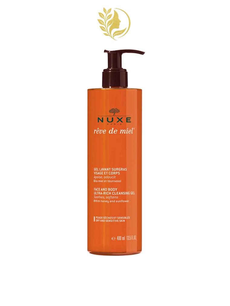 NUXE REVE DE MIEL GEL LAVANT SURGRAS VISAGE ET CORPS 400 ML