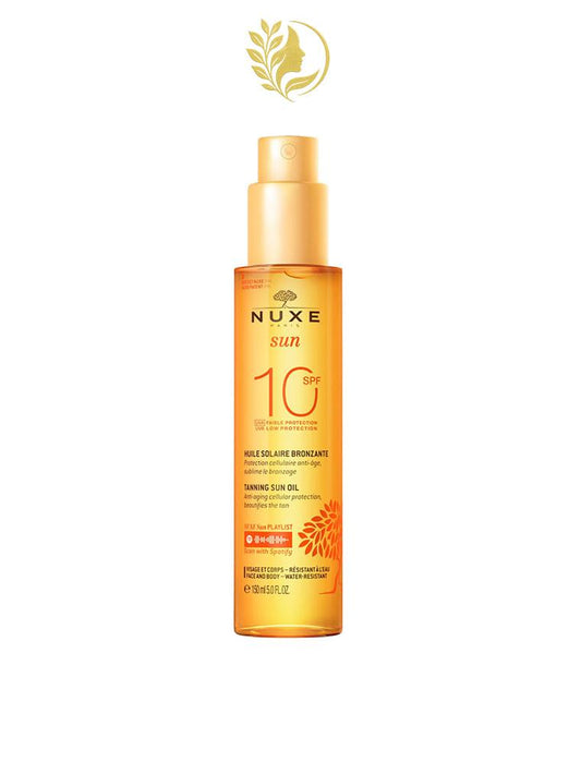 NUXE SUN HUILE BRONZANTE FAIBLE PROTECTION SPF10 150 ML