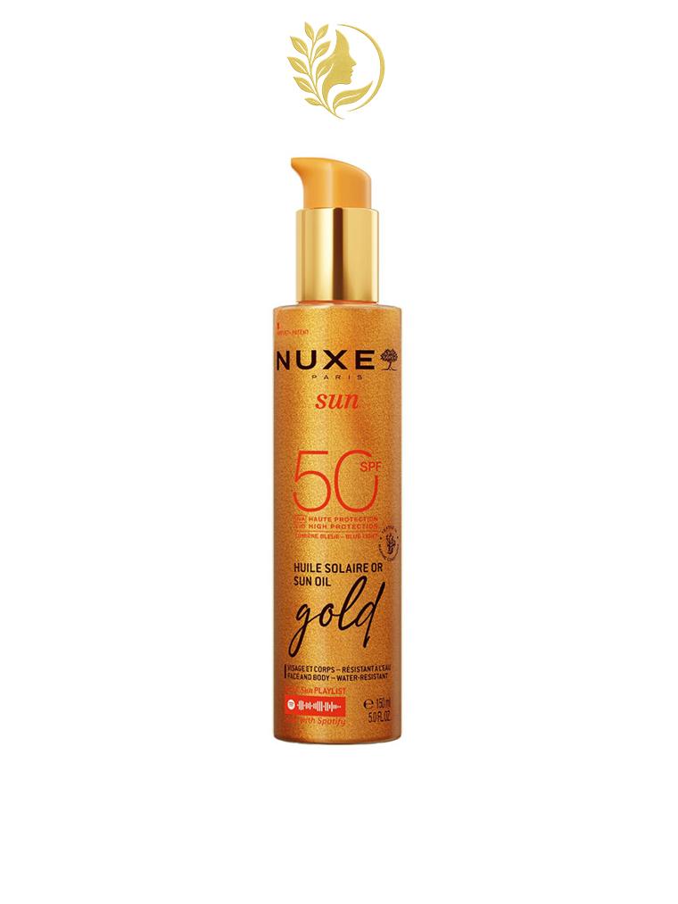 NUXE SUN SPF50 HUILE SOLAIRE GOLD 150 ML