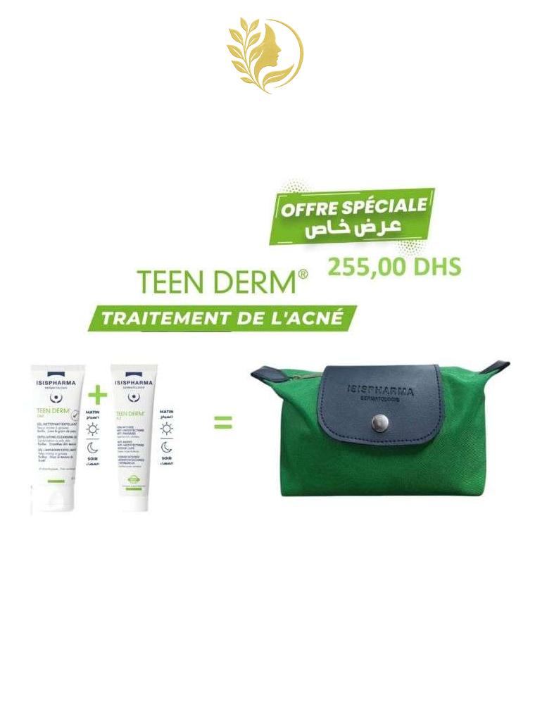 PACK ISISPHARMA TEEM DERM GEL NETTOYANT EXFOLIANT 40 ML + SOIN INTENSE ANTI-IMPERFACTIONS ANTI-MARQUES 30 ML