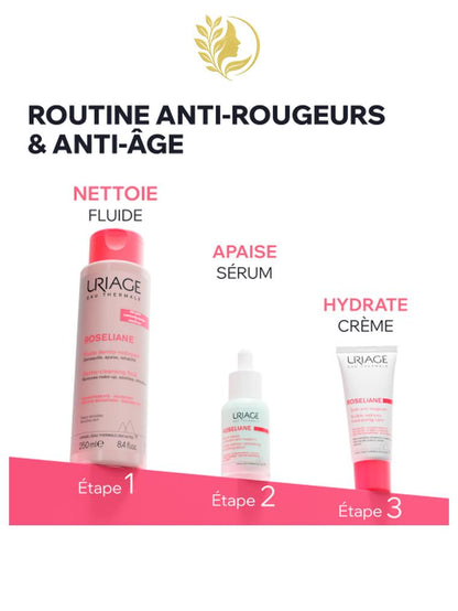 URIAGE ROSÉLIANE – SÉRUM LISSANT CORRECTEUR ANTI-ROUGEURS - 30ML -