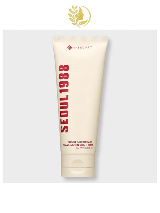 K-SECRET SEOUL 1988 CREAM : SNAIL MUCIN 93% + RICE - 100 ML -