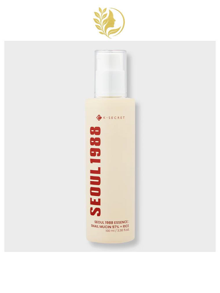 K-SECRET SEOUL 1988 ESSENCE : SNAIL MUCIN 97% + RICE - 100 ML -