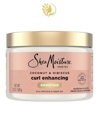 SHEAMOISTURE *3* SMOOTHIE FORTIFIANT BOUCLES À LA NOIX DE COCO ET À L'HIBISCUS - 340 GR -
