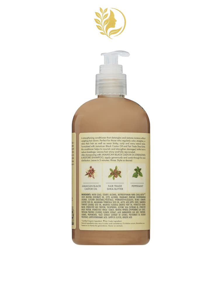 SHEAMOISTURE 1 JAMAICAN BLACK CASTOR OIL RENFORCE ET RESTAURE APRÈS-SHAMPOOING LISSANT -384ML-