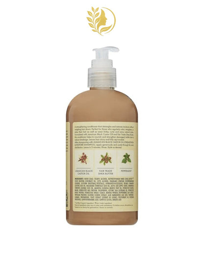 SHEAMOISTURE 1 JAMAICAN BLACK CASTOR OIL RENFORCE ET RESTAURE APRÈS-SHAMPOOING LISSANT -384ML-