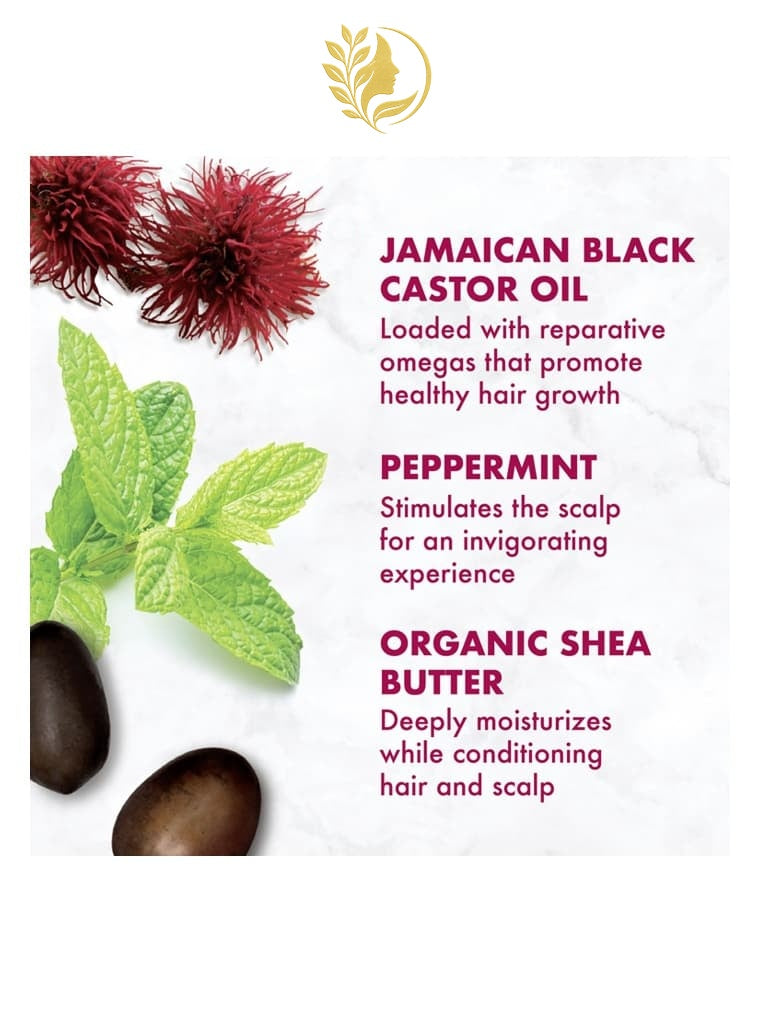 SHEAMOISTURE 1 JAMAICAN BLACK CASTOR OIL RENFORCE ET RESTAURE APRÈS-SHAMPOOING LISSANT -384ML-