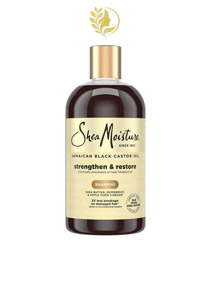 SHEAMOISTURE *1* JAMAICAN BLACK CASTOR OIL RENFORCE ET RESTAURE SHAMPOOING POUR CHEVEUX ABÎMÉS -  384 ML -