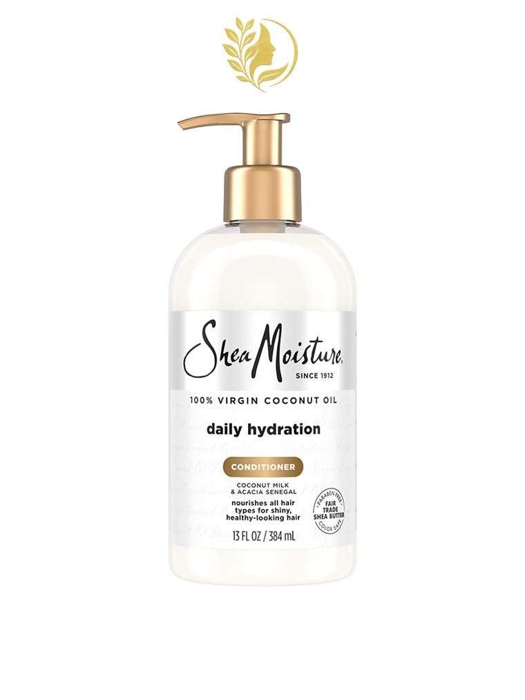 SHEAMOISTURE *2* 100 % HUILE DE NOIX DE COCO VIERGE APRÈS-SHAMPOOING HYDRATANT QUOTIDIEN - 384 ML -