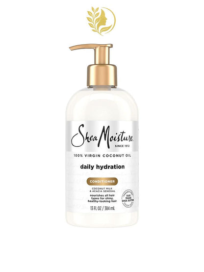 SHEAMOISTURE *2* 100 % HUILE DE NOIX DE COCO VIERGE APRÈS-SHAMPOOING HYDRATANT QUOTIDIEN - 384 ML -