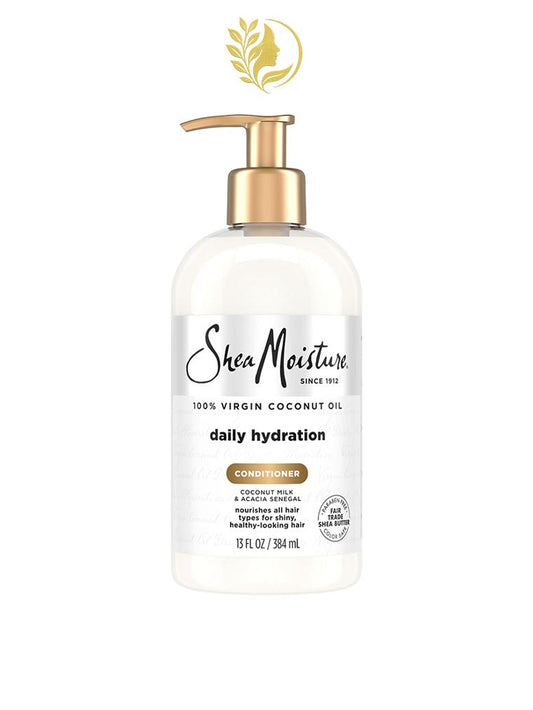 SHEAMOISTURE *2* 100 % HUILE DE NOIX DE COCO VIERGE APRÈS-SHAMPOOING HYDRATANT QUOTIDIEN - 384 ML -