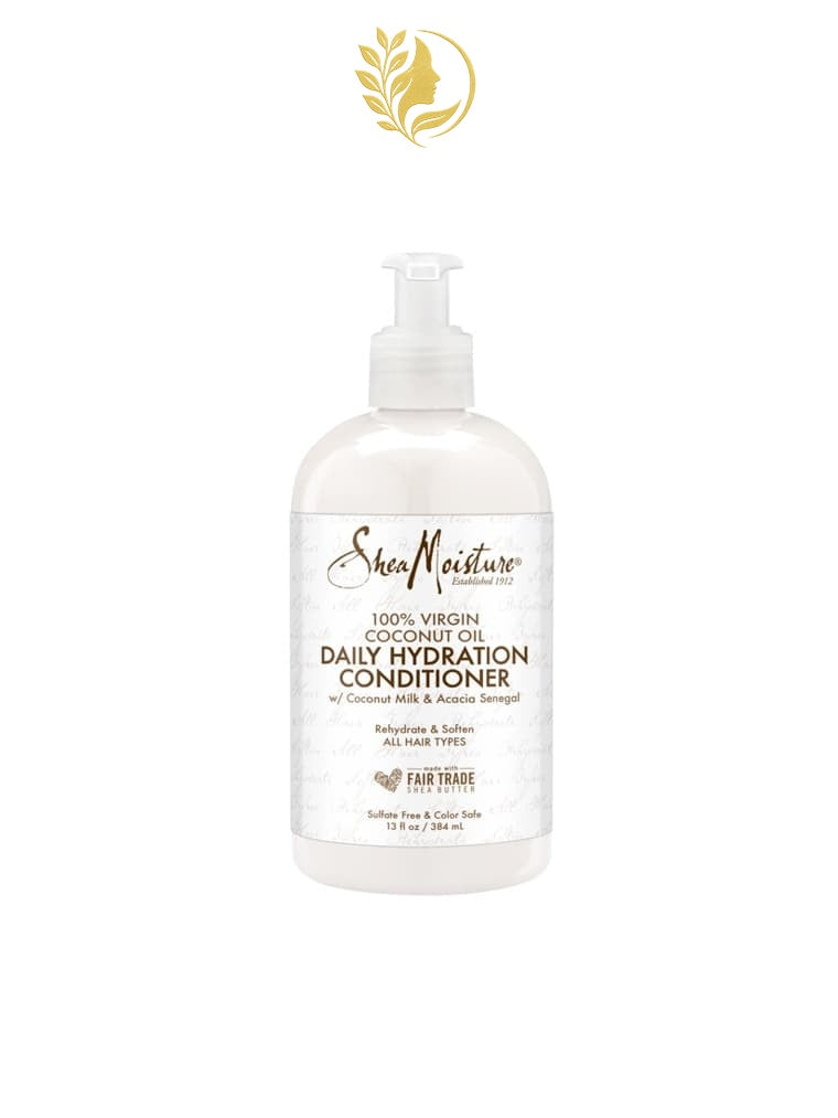 SHEAMOISTURE 2 100 % HUILE DE NOIX DE COCO VIERGE APRÈS-SHAMPOOING HYDRATANT QUOTIDIEN -384 ML-