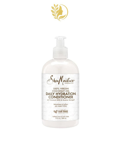 SHEAMOISTURE 2 100 % HUILE DE NOIX DE COCO VIERGE APRÈS-SHAMPOOING HYDRATANT QUOTIDIEN -384 ML-