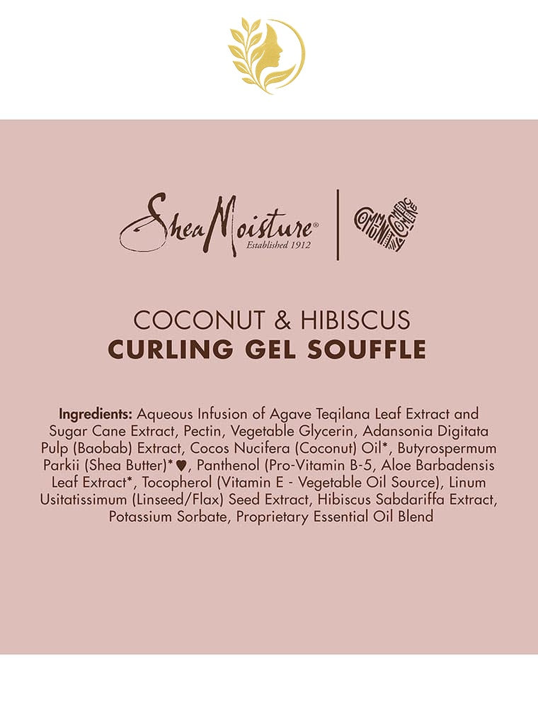 SHEAMOISTURE 3 CURLING GEL SOUFFLÉ BOUCLES ET BRILLANCE À LA NOIX DE COCO ET À L'HIBISCUS -340G-