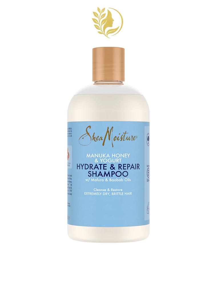 SHEAMOISTURE *4* SHAMPOOING HYDRATANT ET RÉPARATEUR MIEL DE MANUKA ET YAOURT - 384 ML -