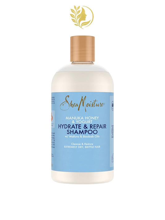 SHEAMOISTURE *4* SHAMPOOING HYDRATANT ET RÉPARATEUR MIEL DE MANUKA ET YAOURT - 384 ML -