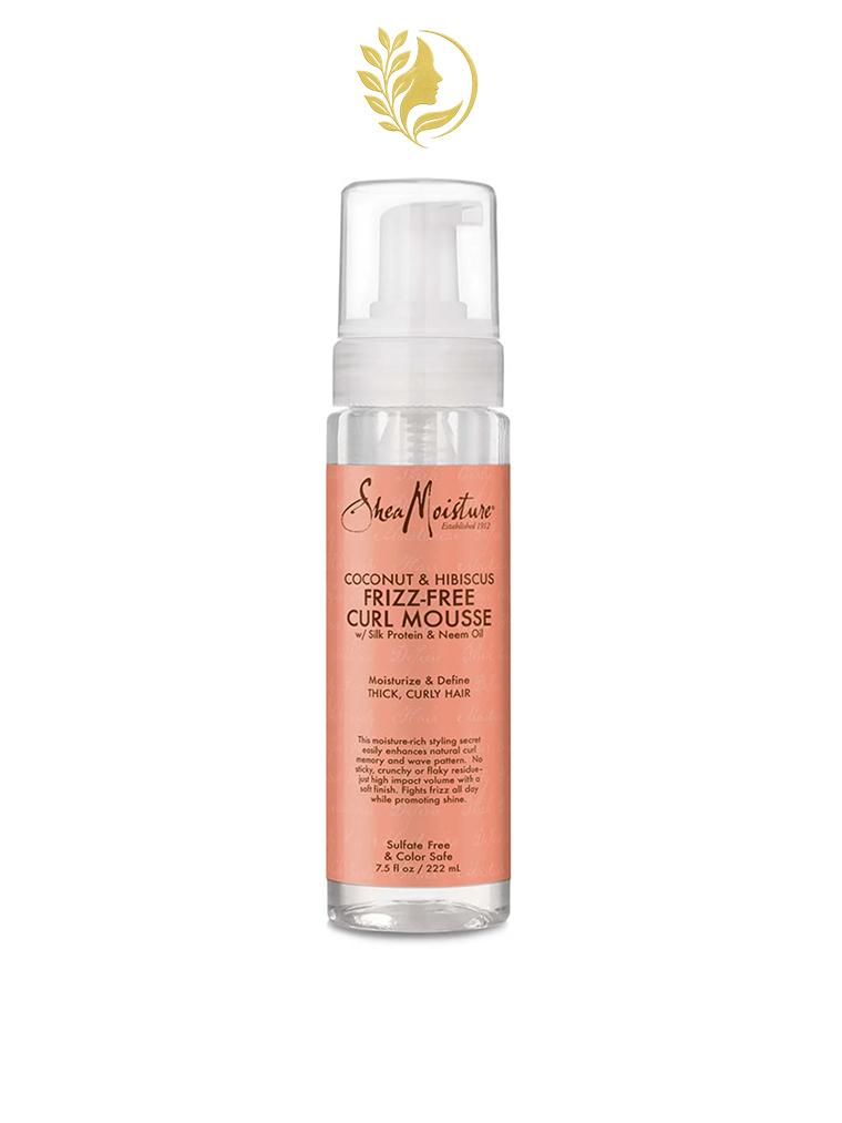 SHEAMOISTURE *3* MOUSSE POUR BOUCLES SANS FRISOTTIS À LA NOIX DE COCO ET À L'HIBISCUS - 222 ML -