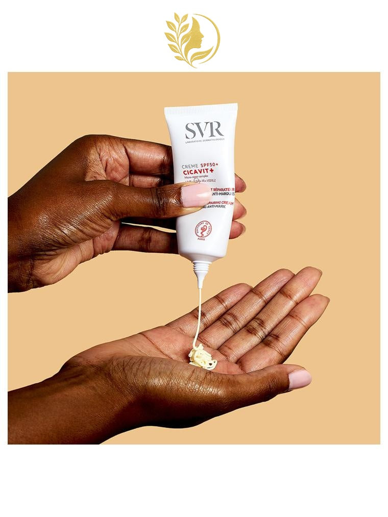 SVR CICAVIT+ CRÈME SPF50+ - SOIN APAISANT RÉPARATEUR, PROTECTEUR ANTI-MARQUES - 40 ML -