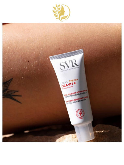 SVR CICAVIT+ CRÈME SPF50+ - SOIN APAISANT RÉPARATEUR, PROTECTEUR ANTI-MARQUES - 40 ML -