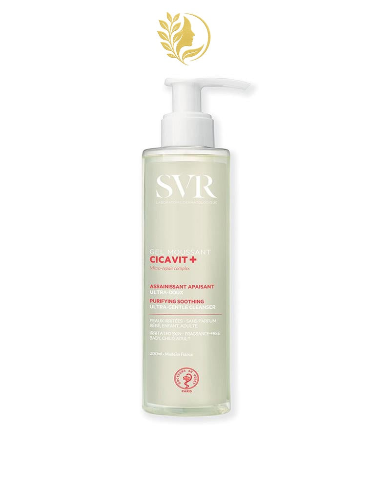 SVR CICAVIT+ GEL MOUSSANT - ASSAINISSANT APAISANT ULTRA-DOUX - 200 ML -