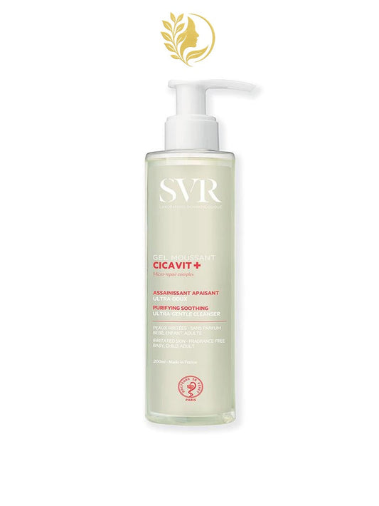 SVR CICAVIT+ GEL MOUSSANT - ASSAINISSANT APAISANT ULTRA-DOUX - 200 ML -