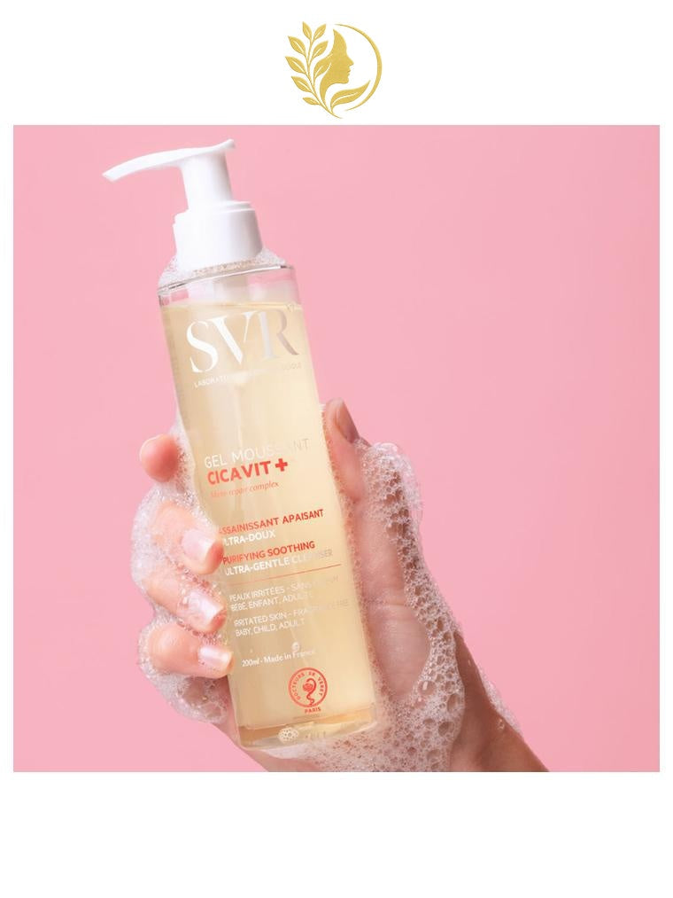 SVR CICAVIT+ GEL MOUSSANT - ASSAINISSANT APAISANT ULTRA-DOUX - 200 ML -