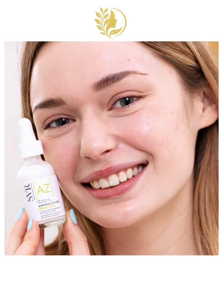 SVR SEBIACLEAR AMPOULE FLASH CONCENTRÉ ANTI-IMPERFECTIONS, ANTI-ROUGEURS, LISSANT - 30 ML -