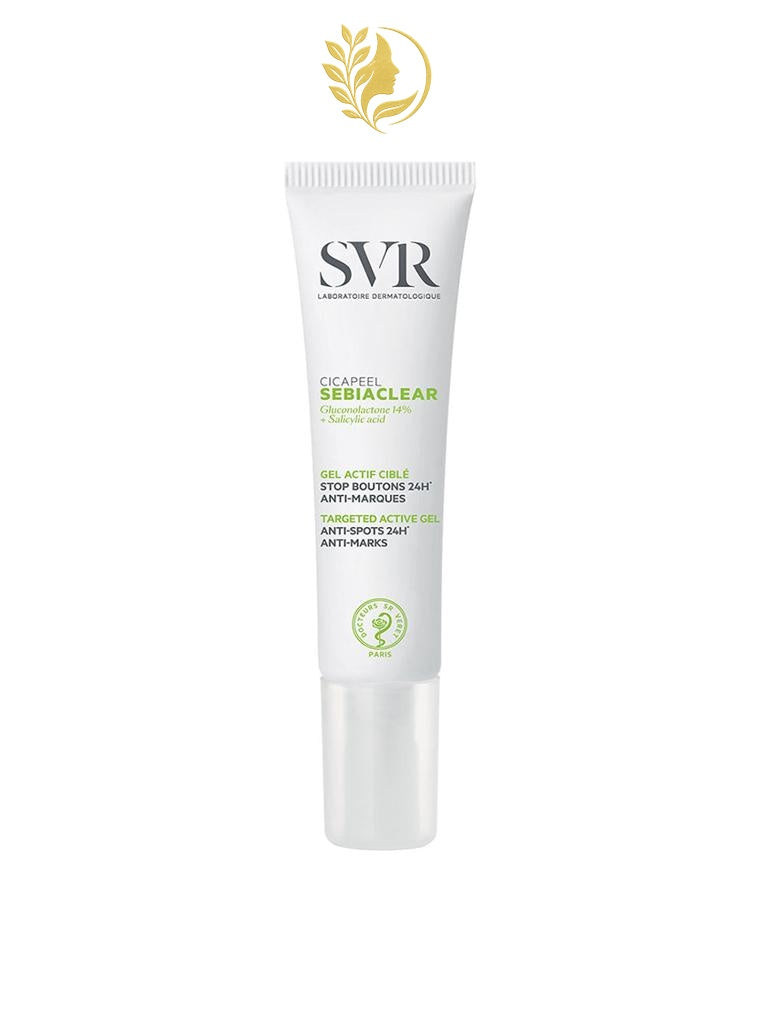 SVR SEBIACLEAR CICAPEEL GEL ACTIF CIBLÉ STOP-BOUTONS 24H ANTI-MARQUES - 15 ML -