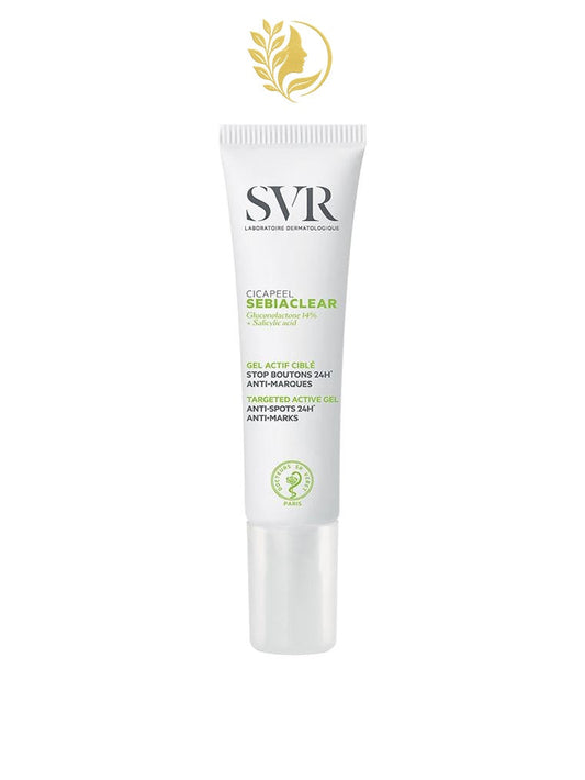 SVR SEBIACLEAR CICAPEEL GEL ACTIF CIBLÉ STOP-BOUTONS 24H ANTI-MARQUES - 15 ML -