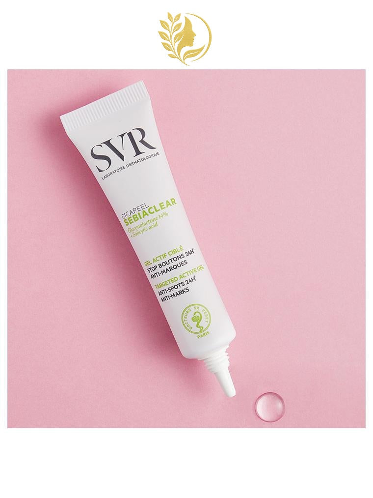 SVR SEBIACLEAR CICAPEEL GEL ACTIF CIBLÉ STOP-BOUTONS 24H ANTI-MARQUES - 15 ML -